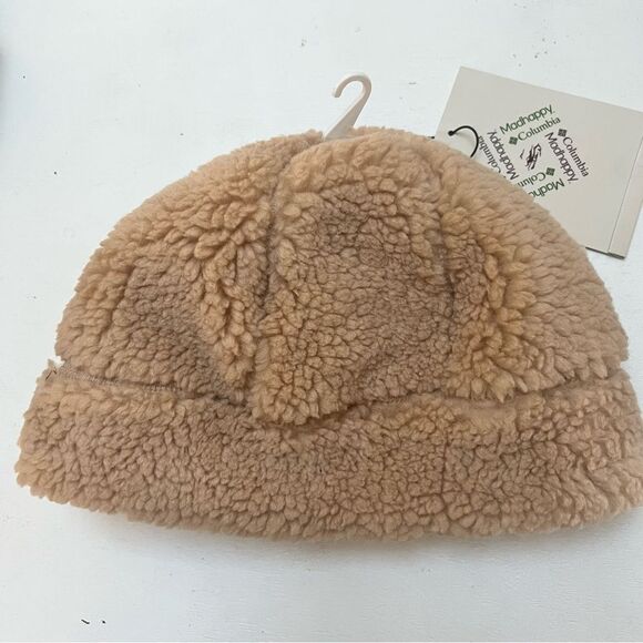 Madhappy Columbia Sherpa Beanie Small / Medium Unisex Camel NEW - Picture 5 of 10
